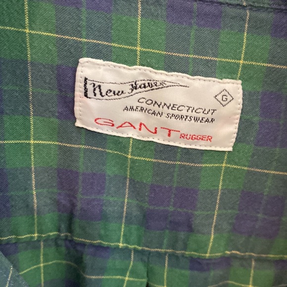 Mens Gant Plaid Casual Button Down - Picture 2 of 5